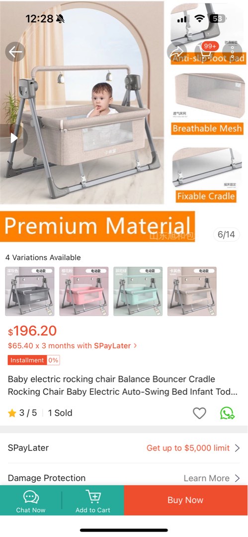 Baby cradle auto swing infant todler Babies Kids Baby Nursery Kids Furniture Other Kids Furniture on Carousell