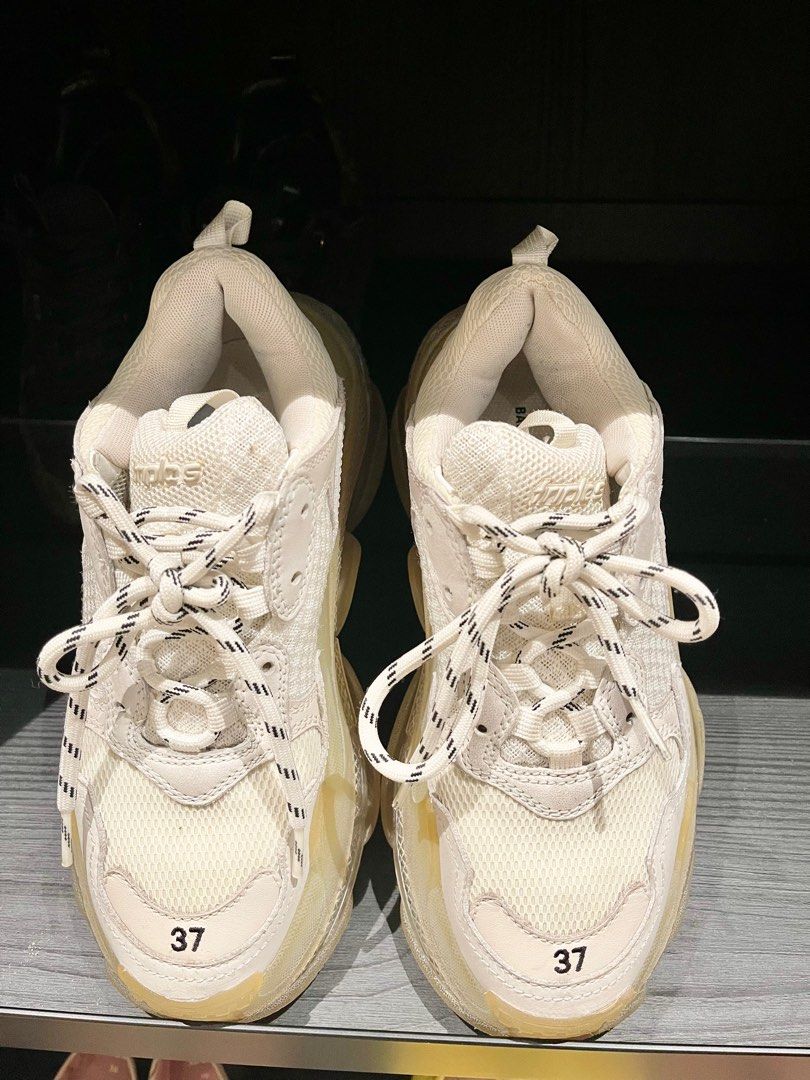 Balenciaga triple s white size 37 cheap