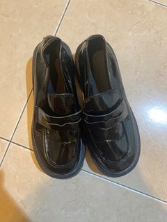 black platform school shoes y2k || size : 38