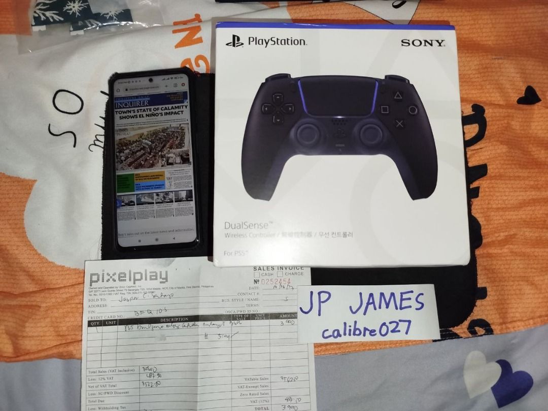 BNew Sealed DUALSENSE PS5 Controller (Midnight Black) (Category: Controllers) located in Marilao. Submitted by calibre027 (Listing ID 1290821490, Image 1). Description: BNew Sealed DUALSENSE PS5 Controller (Midnight Black) 🔥Brand New Sealed unit 🔥Latest revision of Dualsense 🔥under warranty, receipt is included 👉 meetup - Anonas, Quezon City / pwede sm north, trinoma upon schedule nga lang / meycauayan or marilao bulacan.