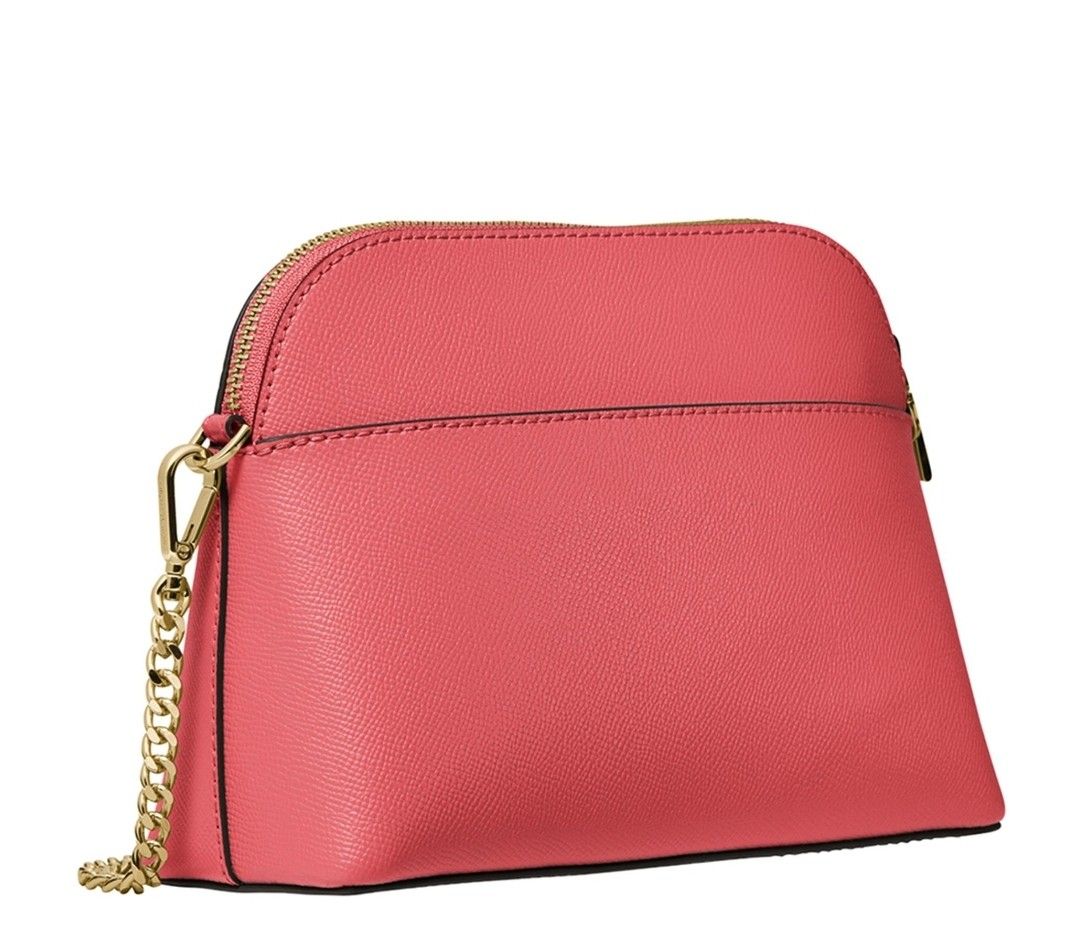 Large crossgrain leather dome crossbody bag shop