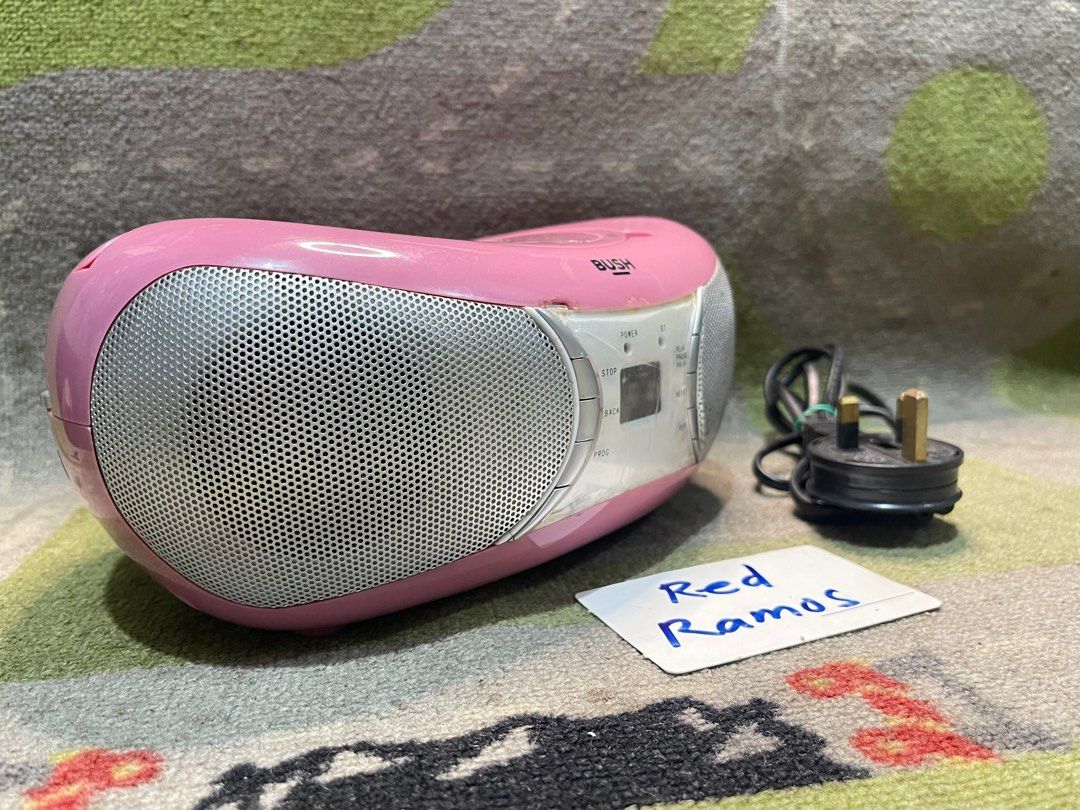 Bush pink 220v boombox CD Radio Bluetooth with aux in No