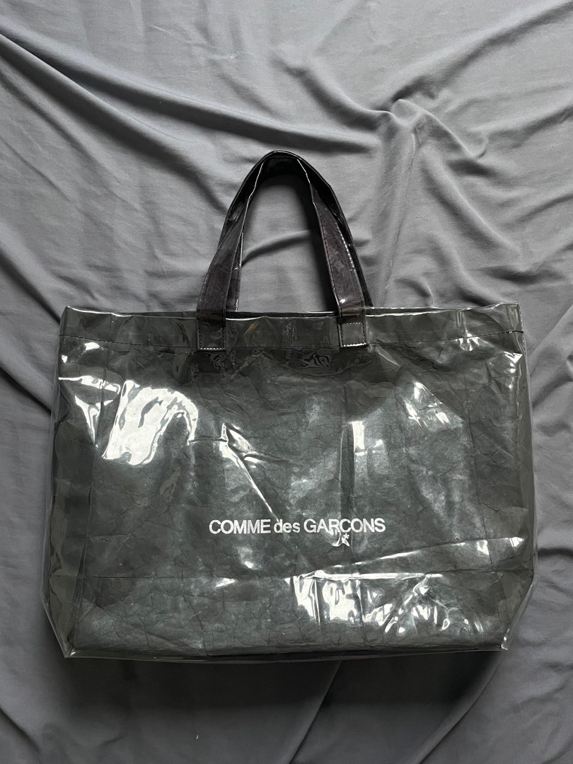 Comme des garcons on sale pvc tote bag black