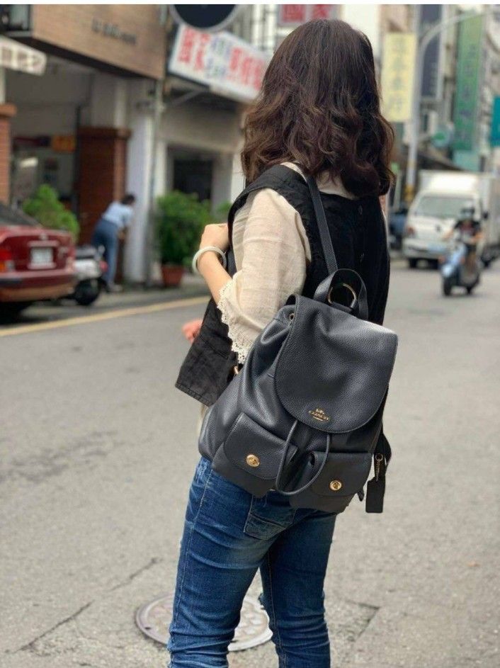 Coach billie hotsell backpack black