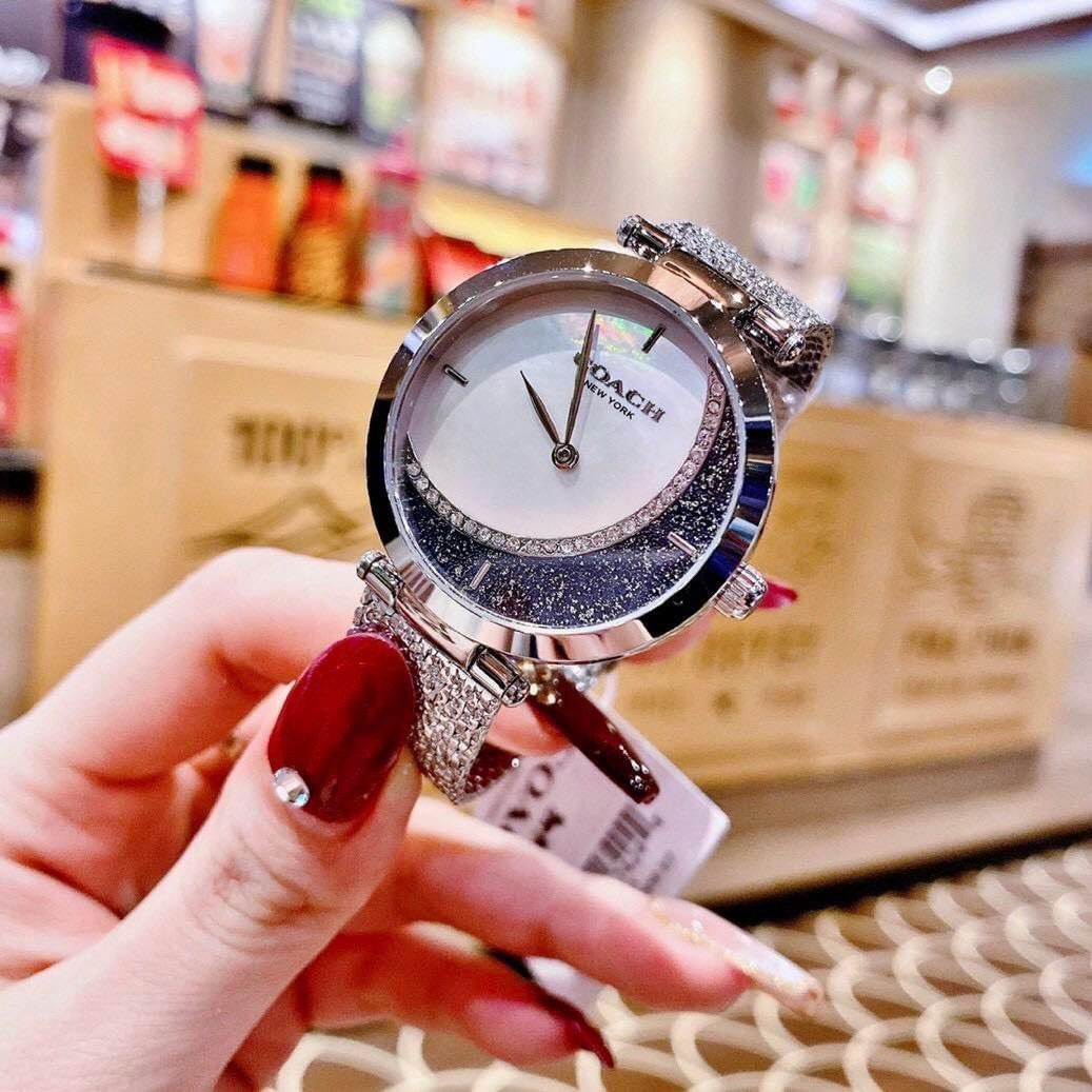 Coach Park White Mother of Pearl Blue Women Watch 14503766 Women s Fashion Watches Accessories Watches on Carousell