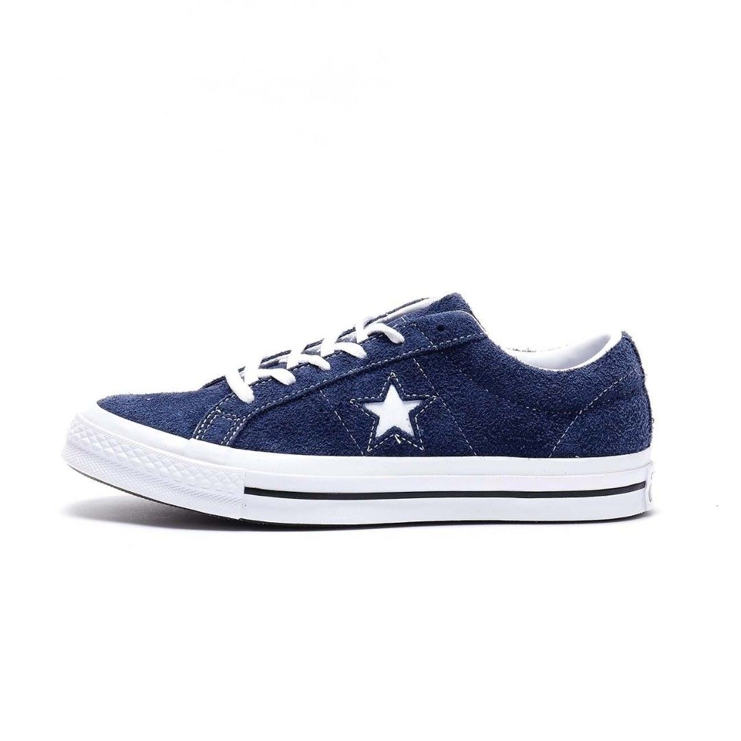 Navy sales suede converse