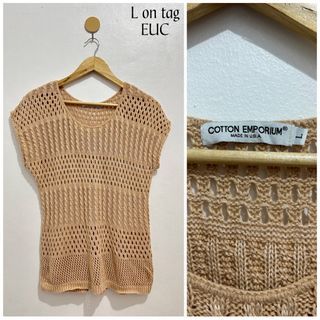 Crochet blouse L on tag