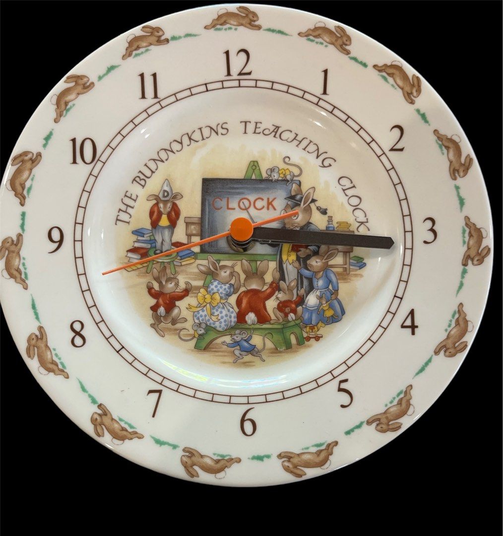 Cute 🥰 Royal Doulton Bunnykins Clock (Category: Clocks) located in Silay City. Submitted by royal_salisbury.0215 (Listing ID 1290874766, Image 1). Description: 🌺🌼Very cute ceramic Royal Doulton Bunnykins clock 🌼🌺Brand new with old box ; Made in England Battery not included. Tested and working po. Please message us for further assistance. Thank you. .