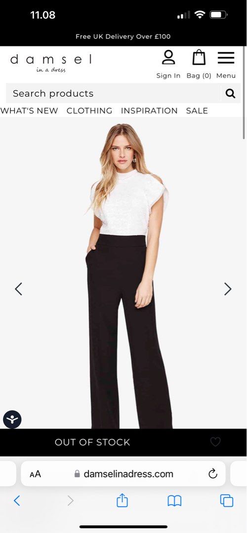 Damsel in a dress PARTY JUMPSUIT, Fesyen Wanita, Pakaian Wanita