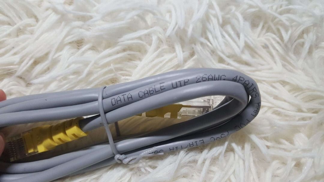 Decluttering LAN CABLE for modem router (Category: Cables & Adaptors) located in Quezon City. Submitted by thechimneyavenueshopph (Listing ID 1290878807, Image 3). Description: LAN CABLE for modem router Never used, this is the one that comes with the modem router when you purchase one. Decluttering lang po ng mga items including this one. Good for: for PC piso wifi laptop router comp shop.