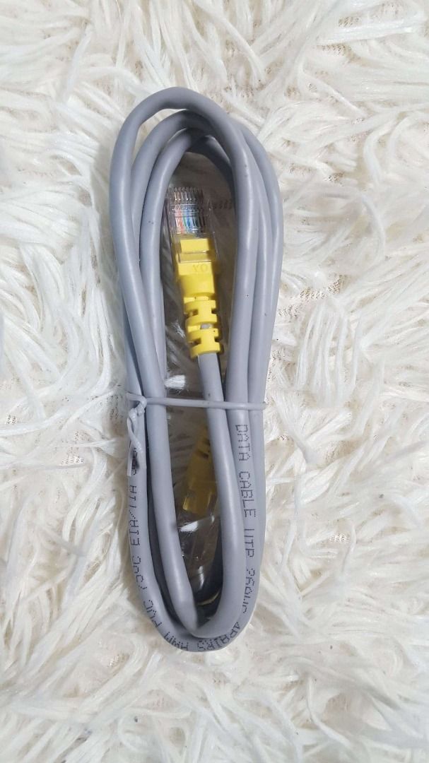 Decluttering LAN CABLE for modem router (Category: Cables & Adaptors) located in Quezon City. Submitted by thechimneyavenueshopph (Listing ID 1290878807, Image 2). Description: LAN CABLE for modem router Never used, this is the one that comes with the modem router when you purchase one. Decluttering lang po ng mga items including this one. Good for: for PC piso wifi laptop router comp shop.