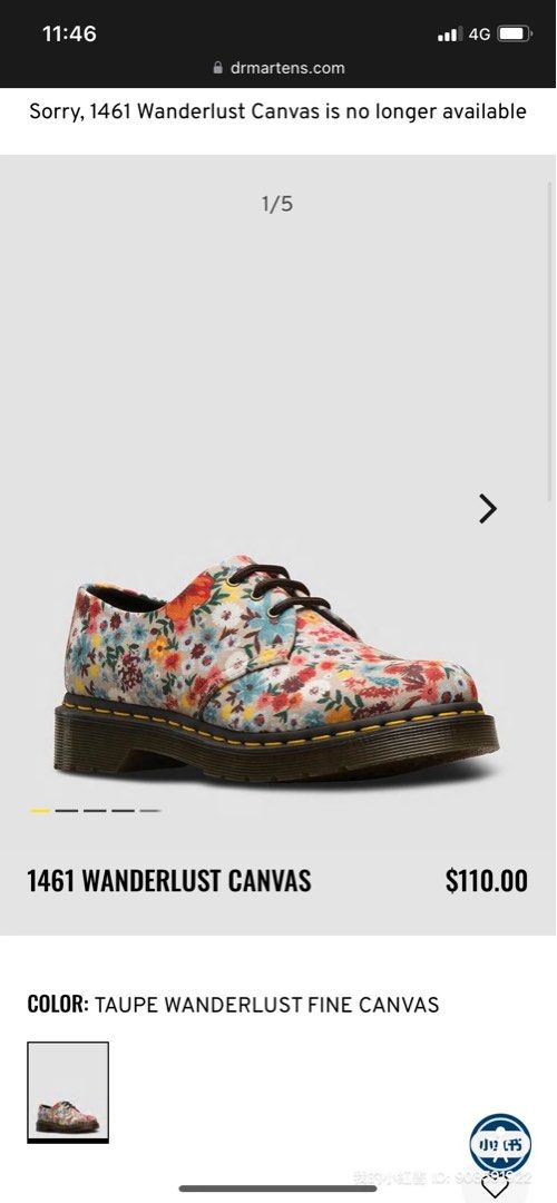 1461 wanderlust canvas clearance