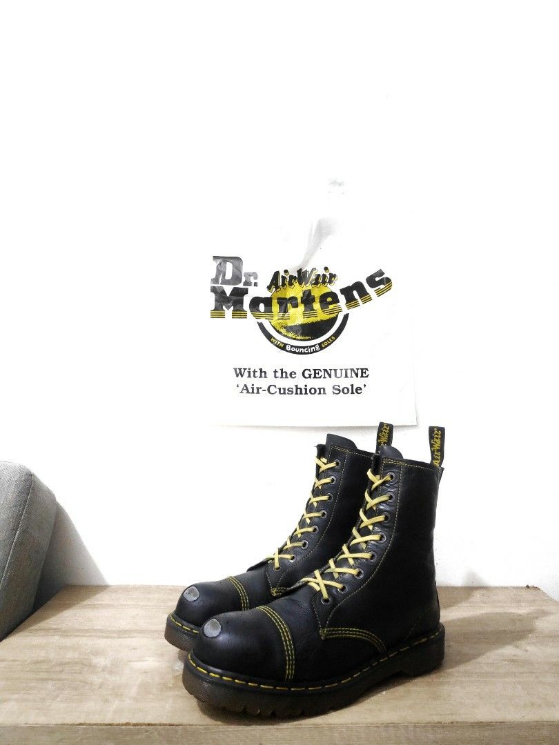 Dr. Martens 2a42 Black Exposed Steel Toe Men s Fashion Footwear