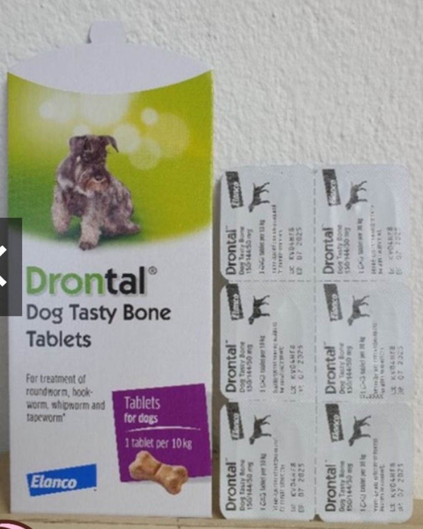 Drontal Dog Tasty Bone Dewormer Pet Supplies Health Grooming