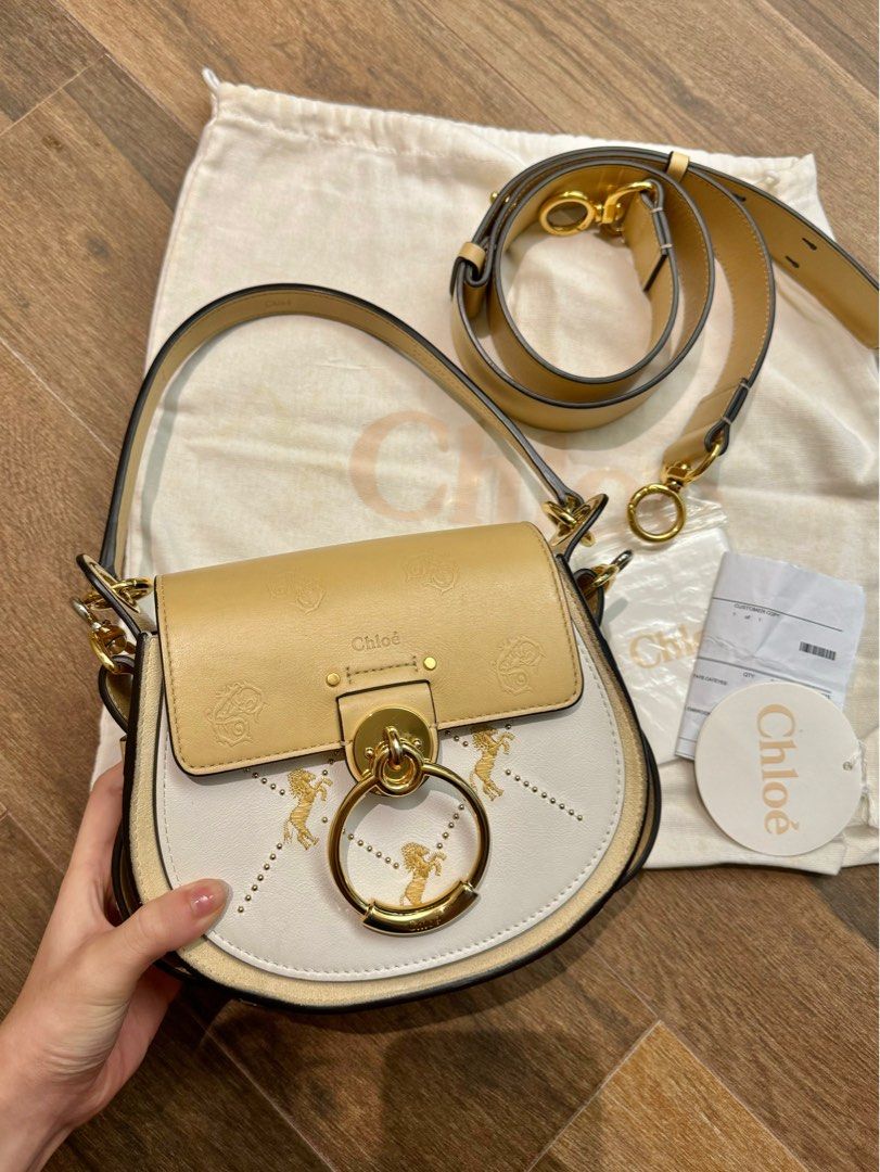 Chloe tess bag white discount