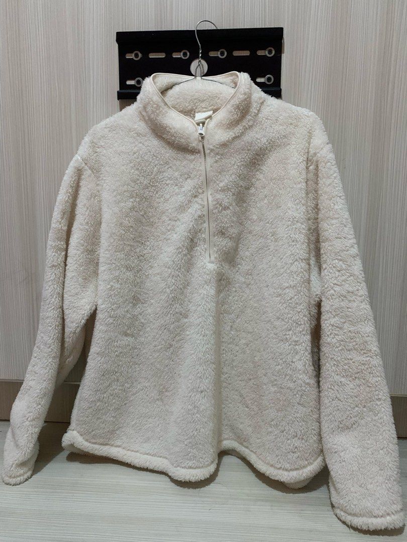 Fuzzy jacket h&m top