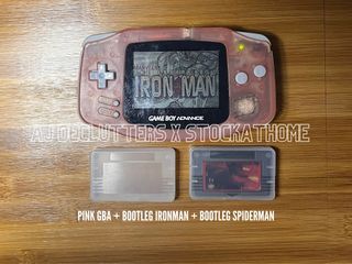 [GBA] Gameboy Advance + Ironman + Spiderman