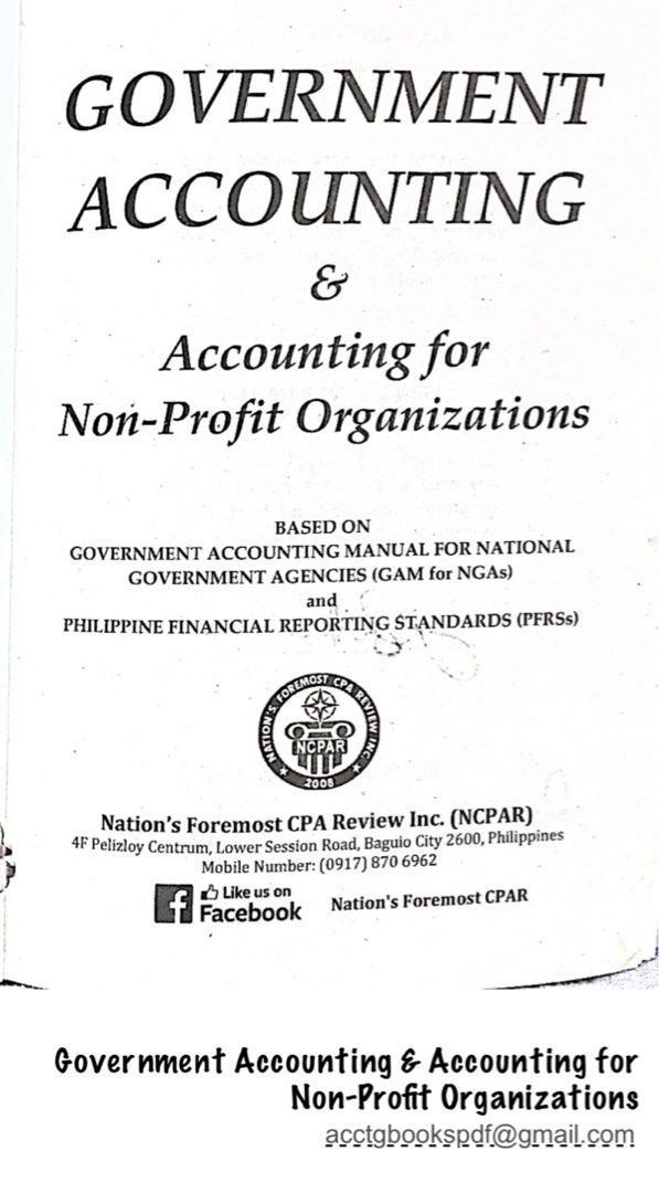 GOVERNMENT ACCOUNTING AND ACCOUNTING FOR NONPROFIT ORGANIZATIONS MILLAN, Hobbies & Toys, Books