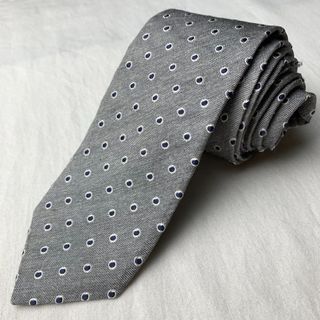 Gray Polkadot Necktie