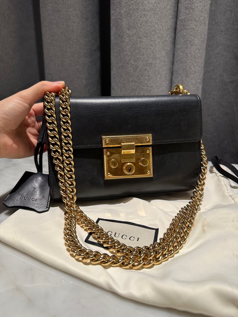 Gucci padlock black new arrivals