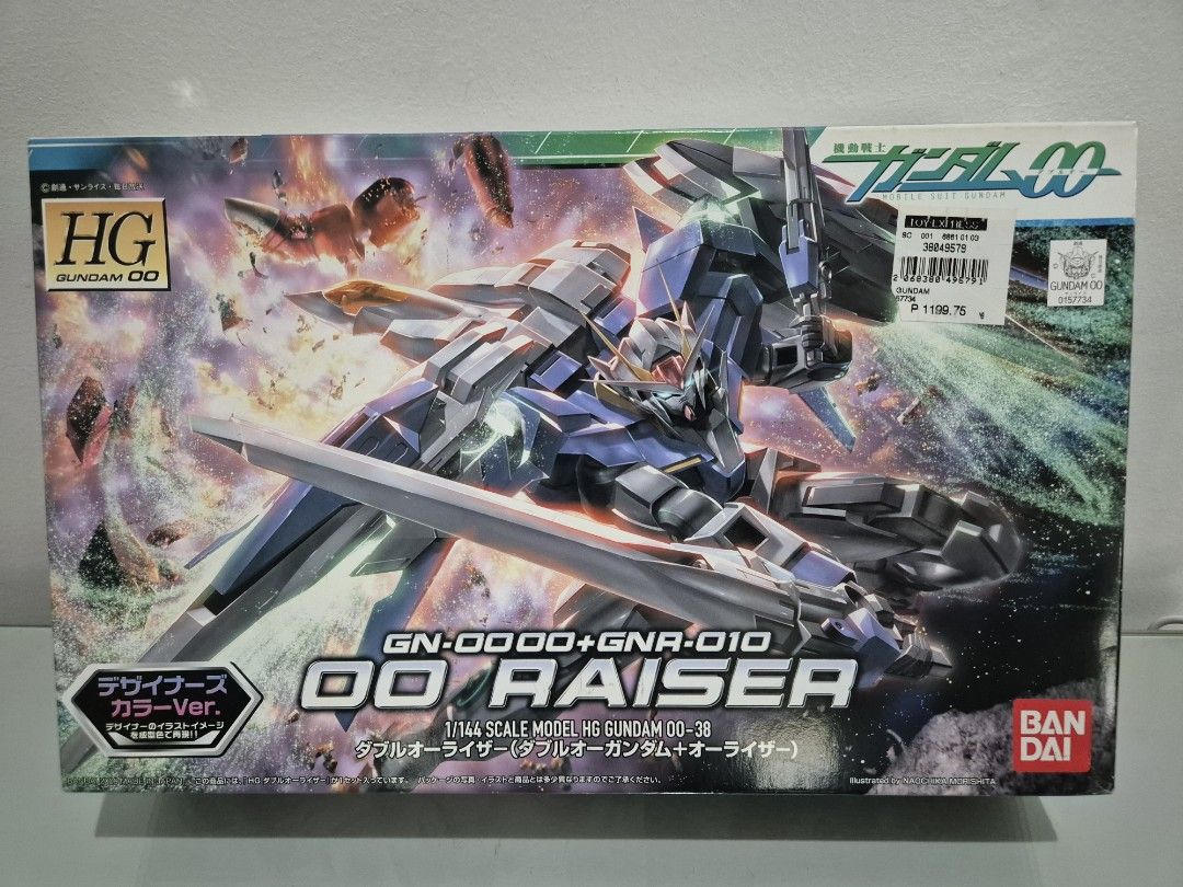 Gundam hg 00 raiser designer color (Category: Gundam & Model Kits) located in Quezon City. Submitted by mlim.65 (Listing ID 1290886193, Image 1). Description: item is sealed hg gundam.