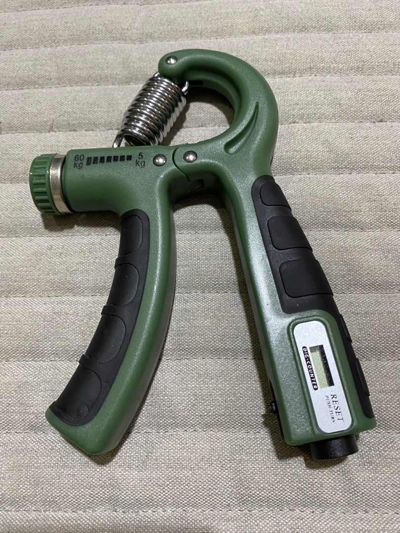 Hand grip exerciser tool with digital counter