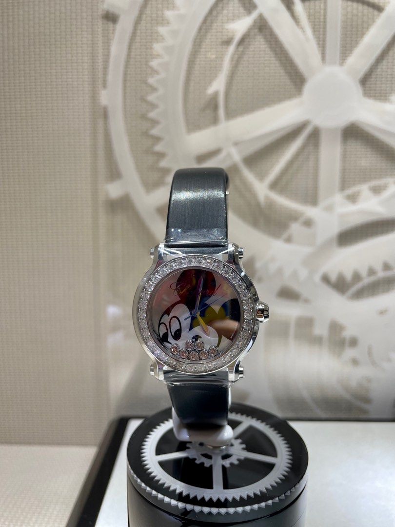 Happy Sport Diamond Steel Happy Mickey Mouse Special Edition Chopard Ladies Watch Ref 278475 3033