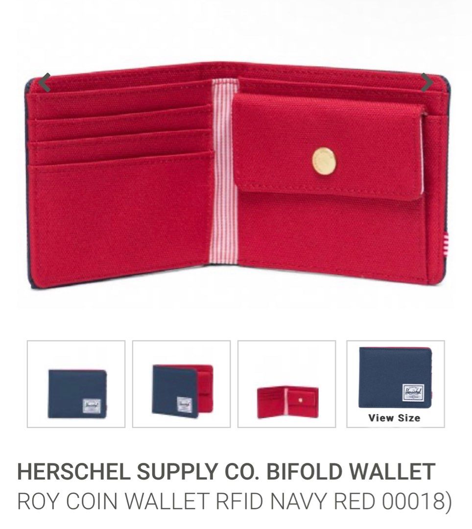 Herschel Dawson Polka Dot Bifold Wallet Luxury Bags Wallets