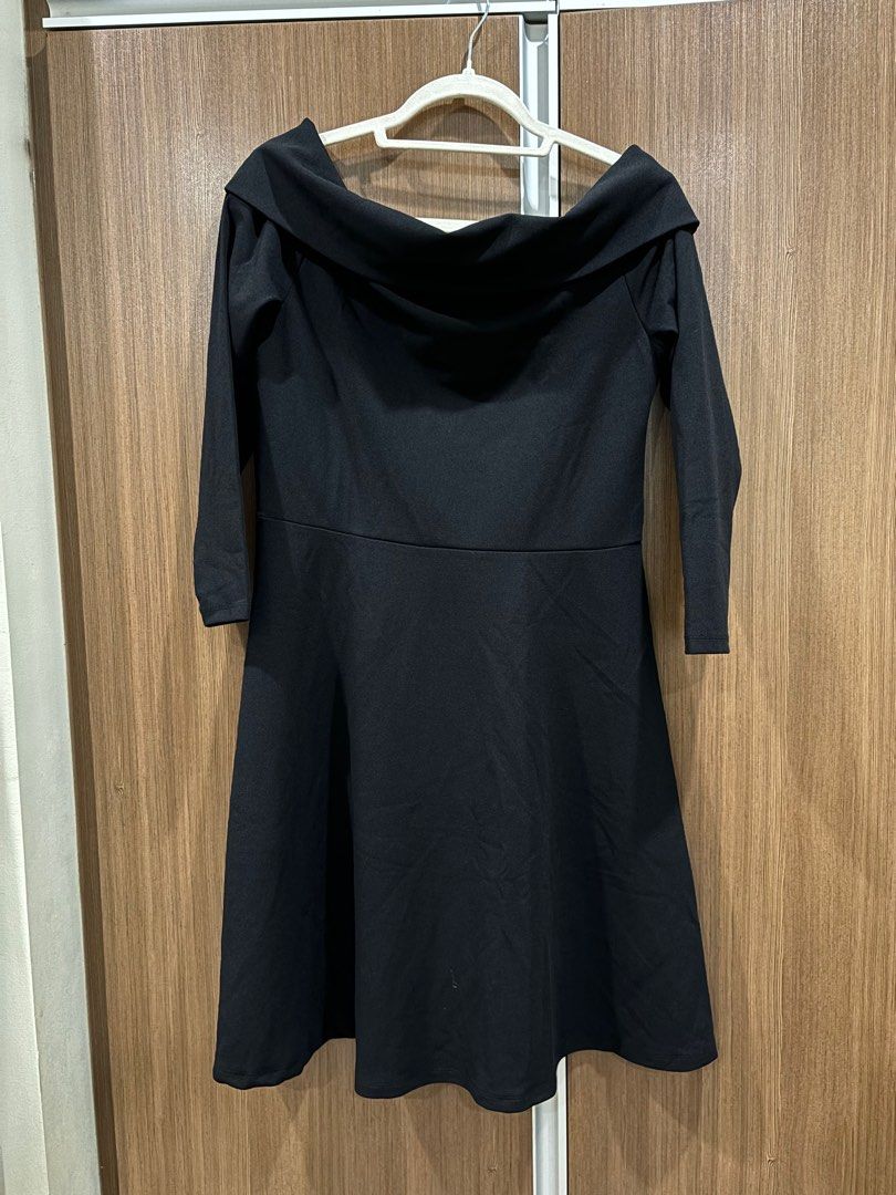 H M Black Dress Women s Fashion Dresses Sets Dresses on Carousell
