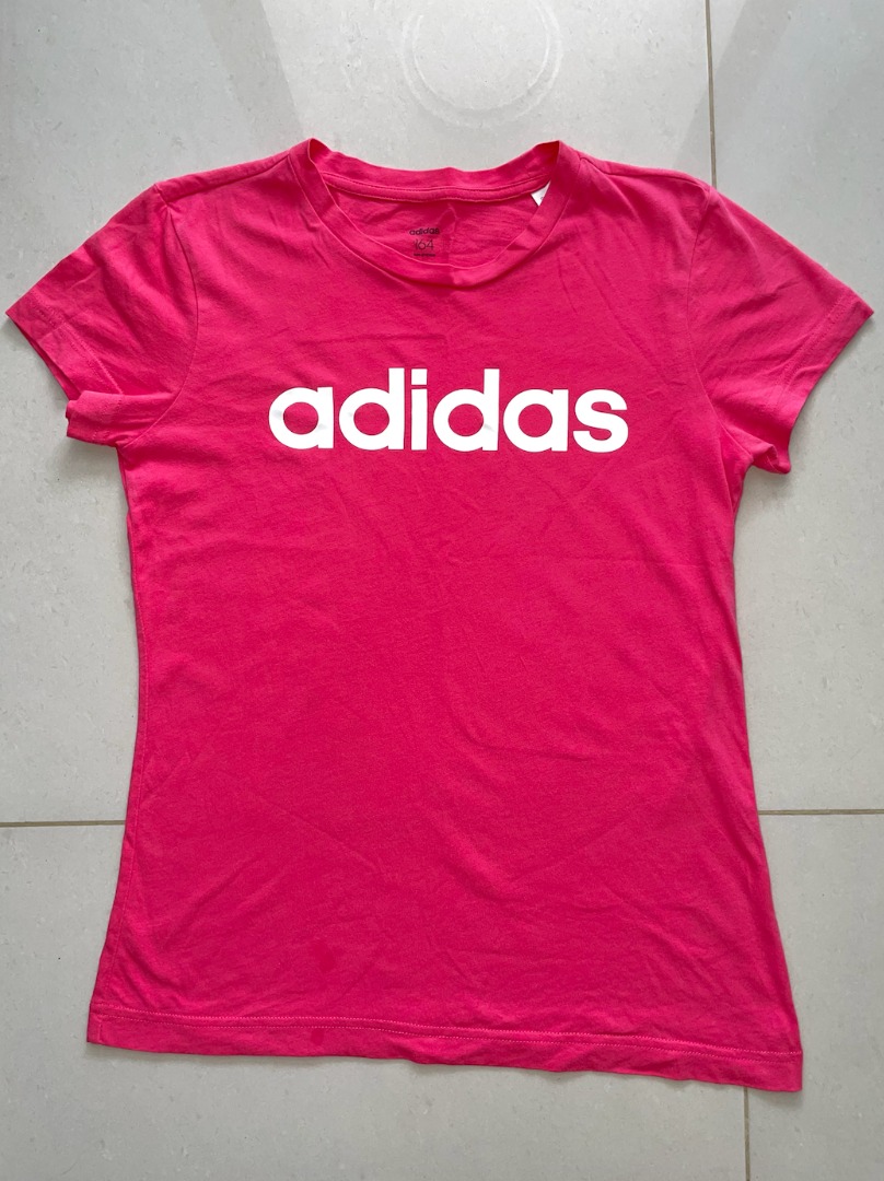 Hot pink adidas shirt 2025