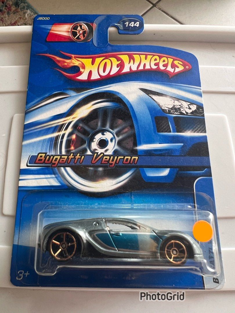 Hotwheels Bugatti Veyron Silver Hobbies Toys Toys Games on