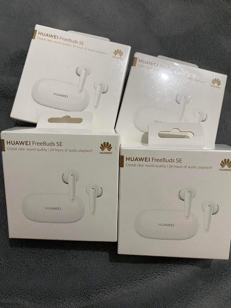 Huawei Earbuds (Category: Earphones) located in Manila. Submitted by theiftee (Listing ID 1290886159, Image 2). Description: - ₱1,199 each - orig price: ₱2,499 - brand new and sealed - orig.