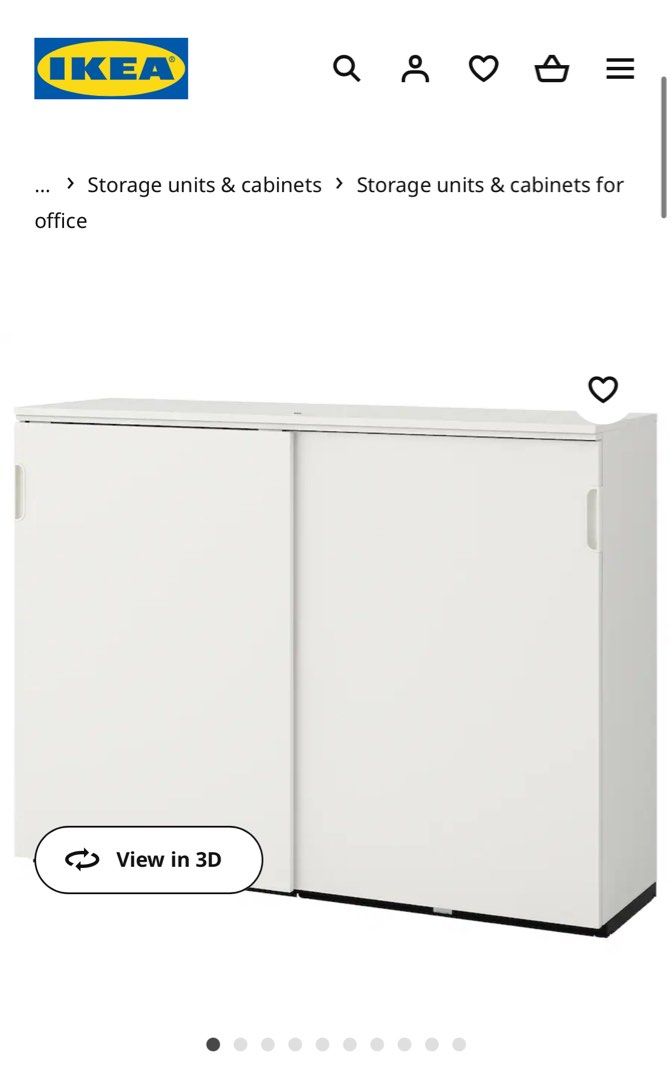 IKEA Galant with sliding doors & lock, Furniture & Home Living, Furniture, Shelves