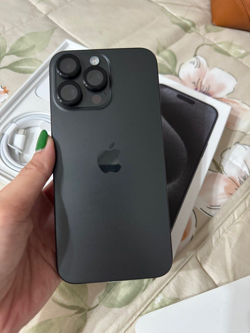 iphone 15 pro max 256gb globelocked good as new (Category: iPhone 15 Series) located in Cainta. Submitted by vine_gadget_shop (Listing ID 1290966294, Image 2). Description: iphone 15 pro max 256gb globelocked good as new complete package warranty until february 6,2025 pick up store greenhills shopping center we accept trade in we accepy credit card and ggives installment we do cod and door to door we ship nationwide for fast transaction call 0927