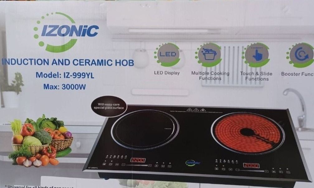 IZONiC Induction and Ceramic Hob IZ 999YL TV Home Appliances