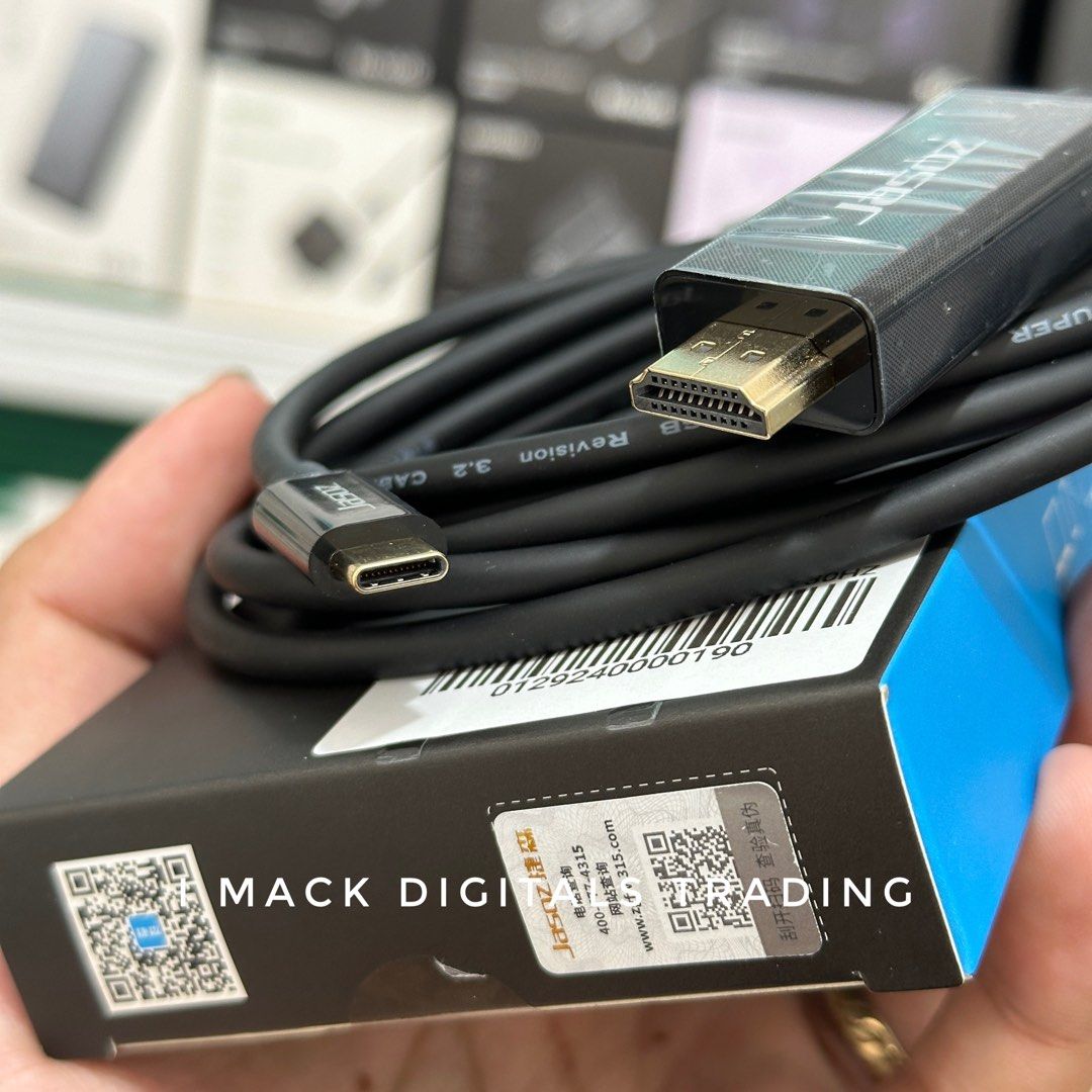 JASOZ TYPE C TO HDMI CABLE 4K ABS RUBBER (Category: Cables & Adaptors) located in Taguig. Submitted by imackdigitalstrading (Listing ID 1290950806, Image 3). Description: .