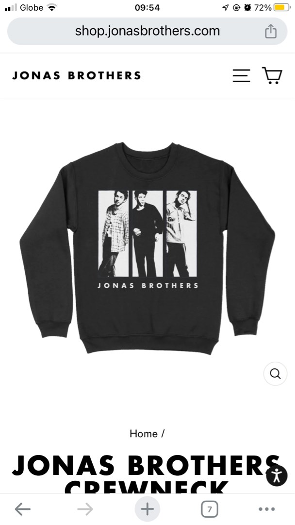 Jonas brothers crewneck 2025