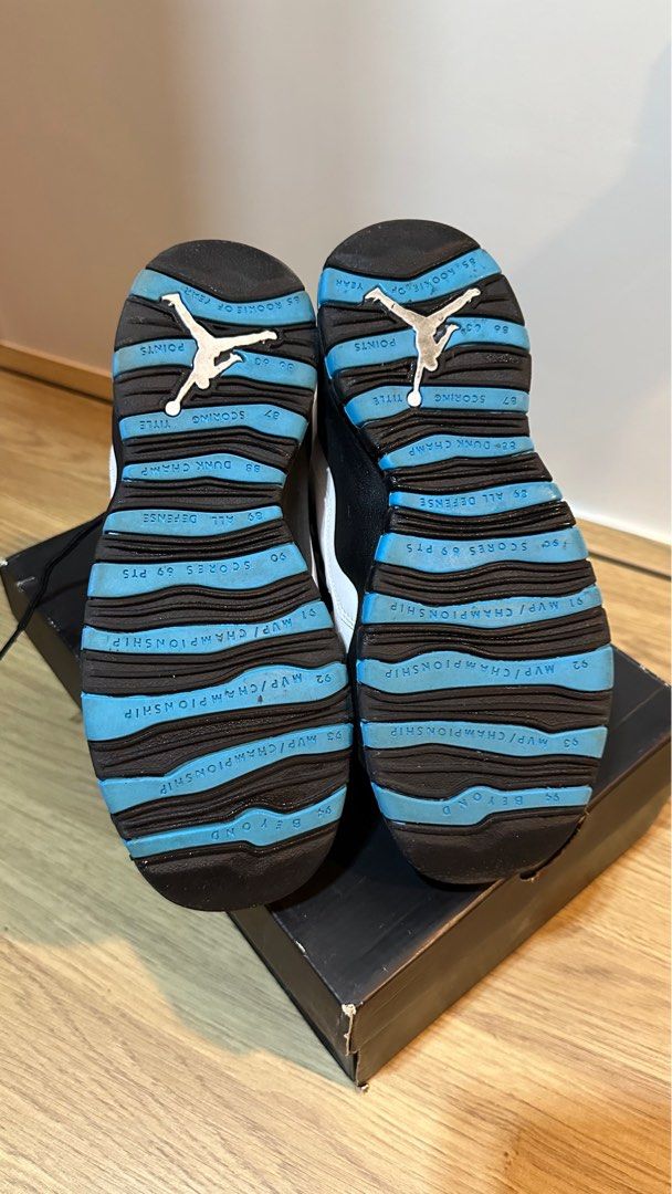 Jordan 10 Retro Powder Blue GS Size 6Y 310806 106 Carousell