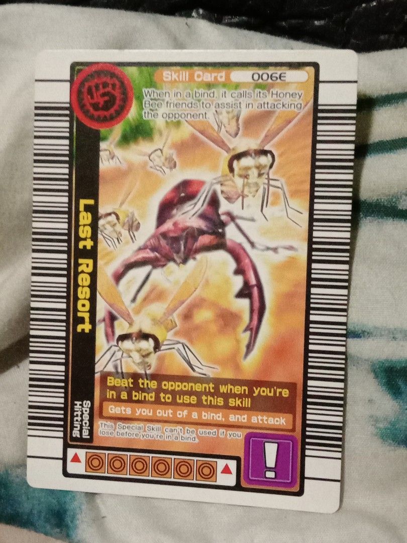 Last resort mushi king card (Category: Raw Singles) located in Manila. Submitted by inari05 (Listing ID 1290854862, Image 1). Description: -Used -Kept well - Asking for 50 -First owner -Good condition -SF charged to buyer Payment:Gcash.