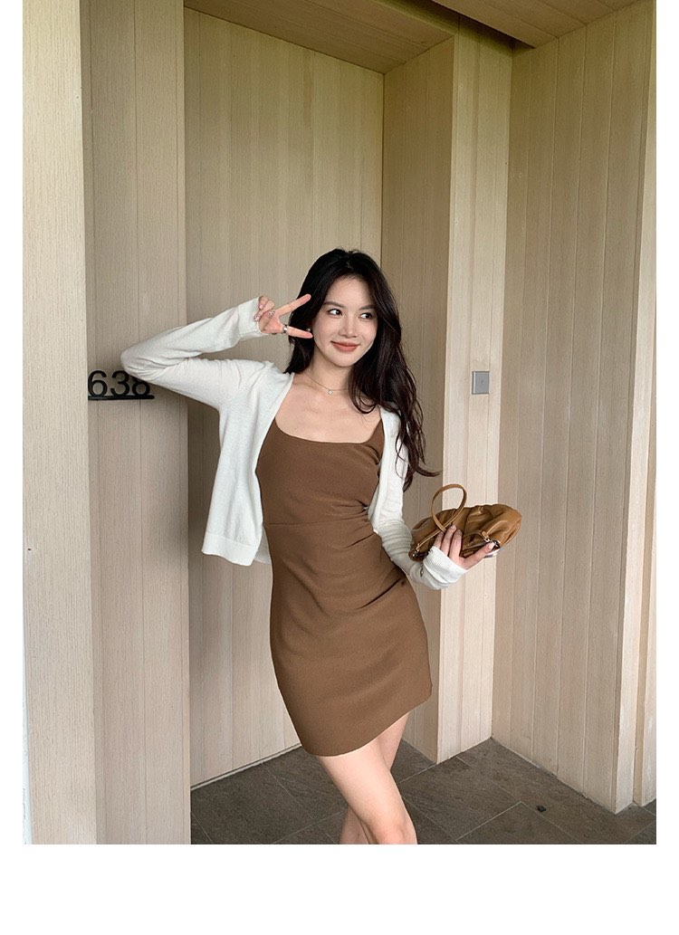 LazyZoe kendall brown dress, Women's Fashion, Dresses & Sets, Dresses on  Carousell