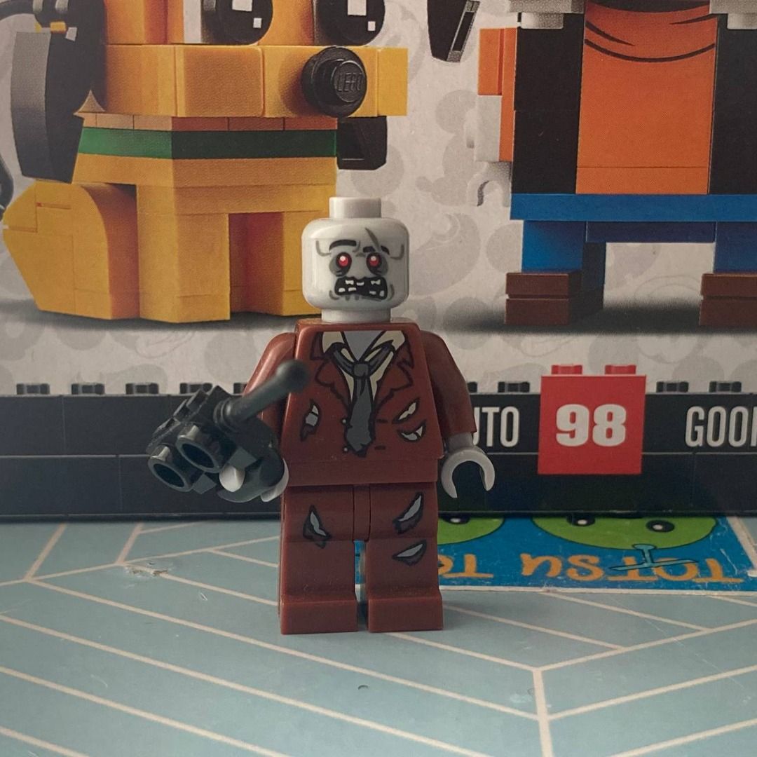 Lego Zombie Brown Suit Minifigure Hobbies Toys Toys Games on Carousell