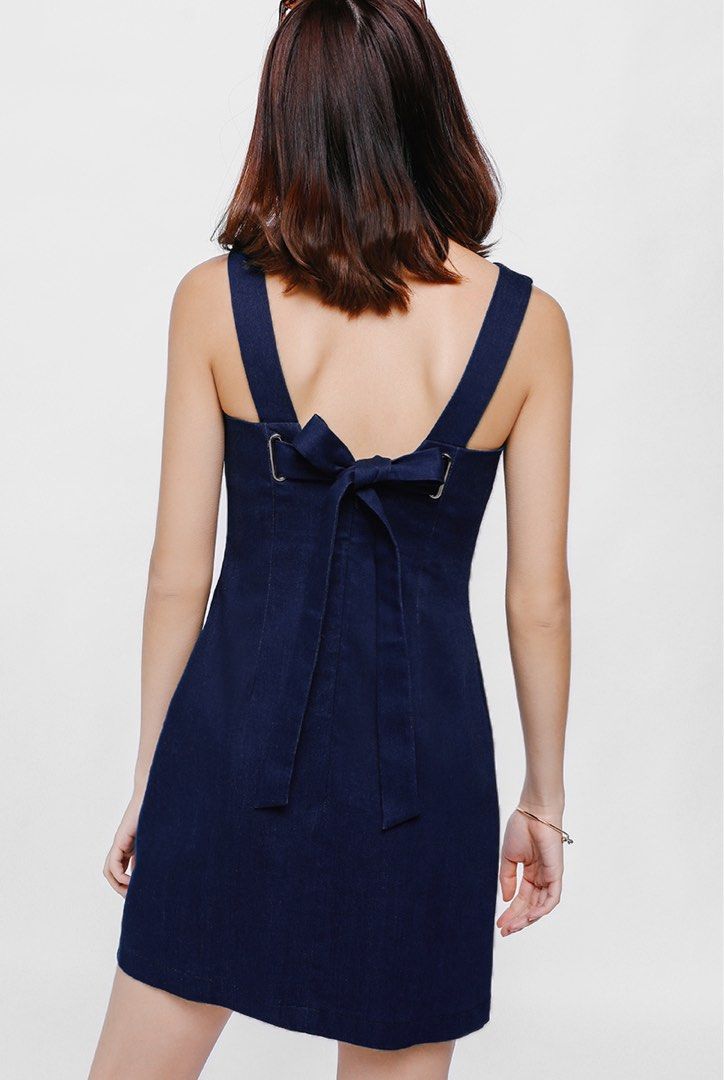 Love Bonito Dyleu Tie Back Denim Dress, Women's Fashion, Dresses & Sets,  Dresses on Carousell