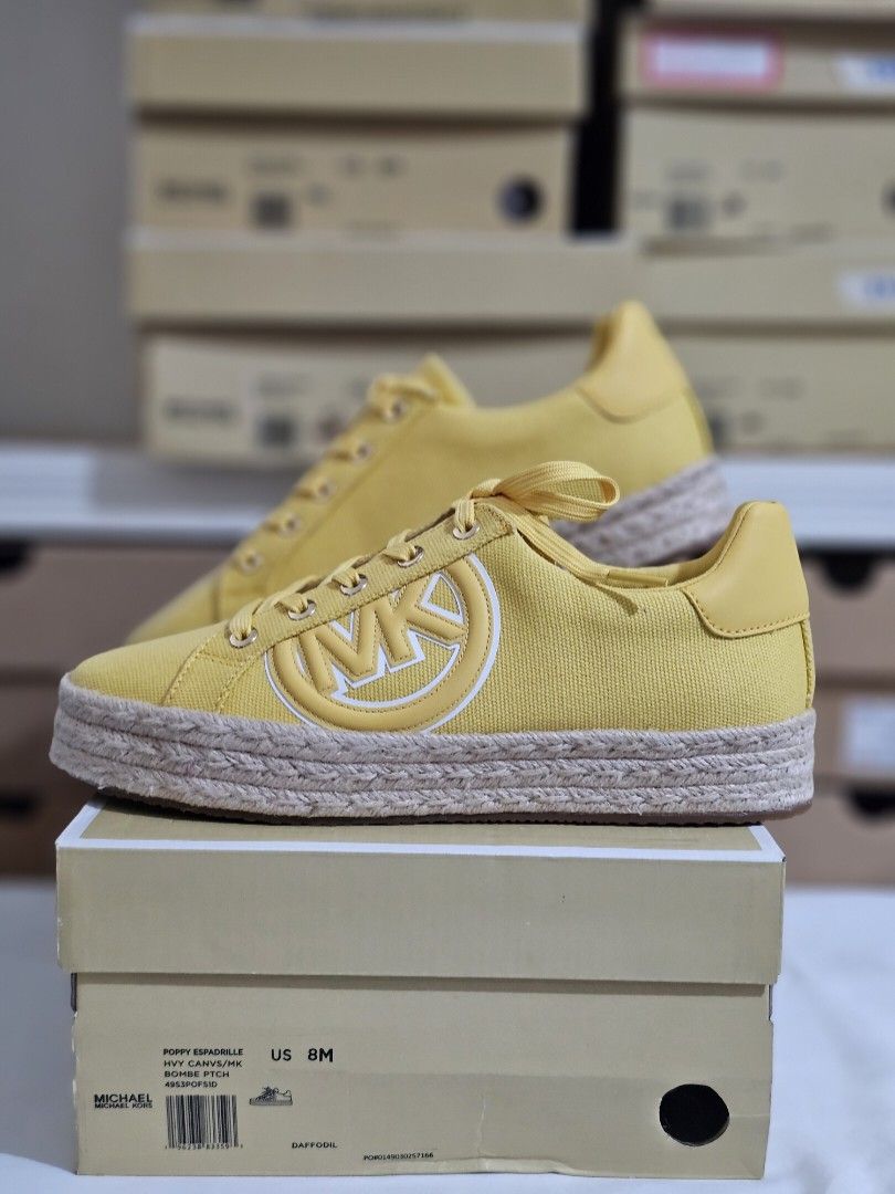 Michael kors yellow espadrilles hot sale