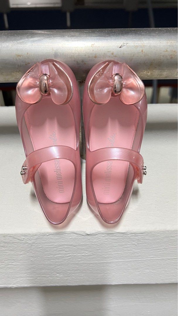 Melissa Mini Pink Barbie Shoes size US 8 Babies Kids Babies Kids Fashion on Carousell