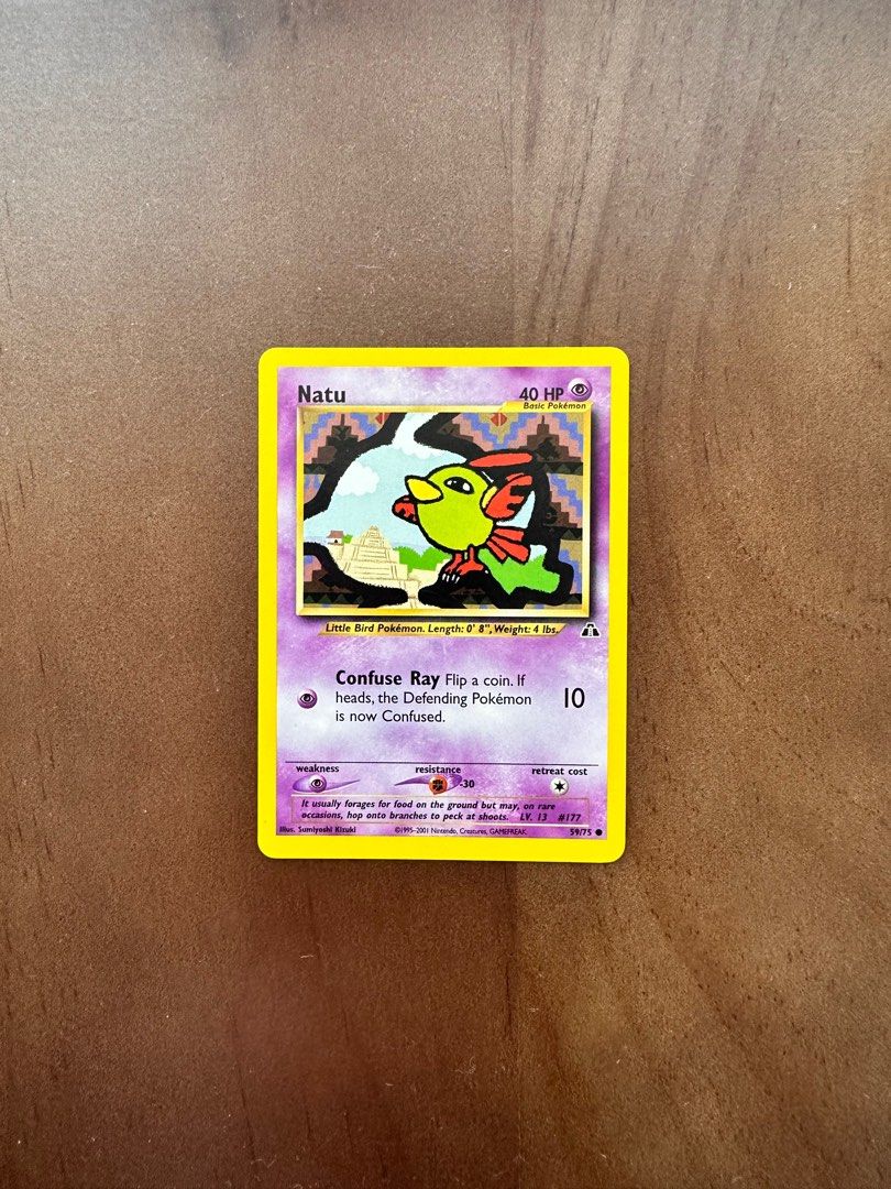 Natu 59/75 Common Pokemon Card, Hobbies & Toys, Toys & Games on Carousell