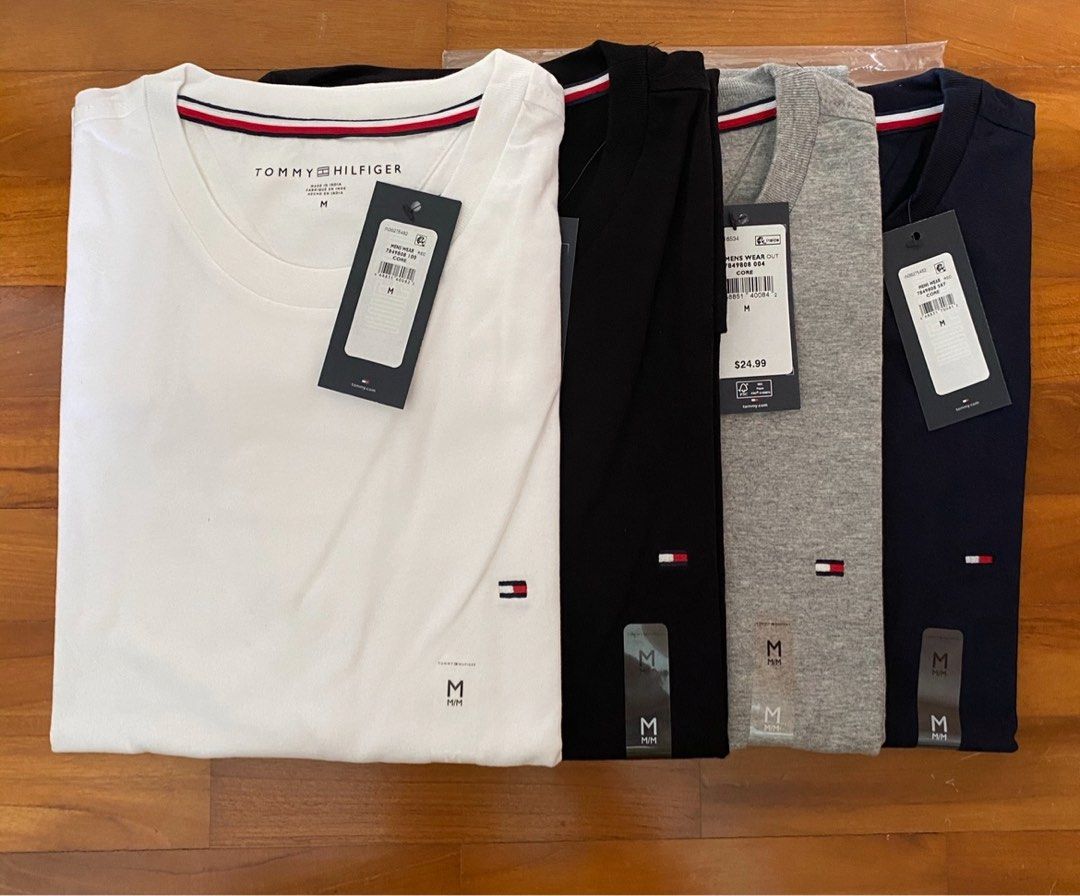 NEW] Tommy Hilfiger Small Logo T-Shirt, Men's Fashion, Tops Sets