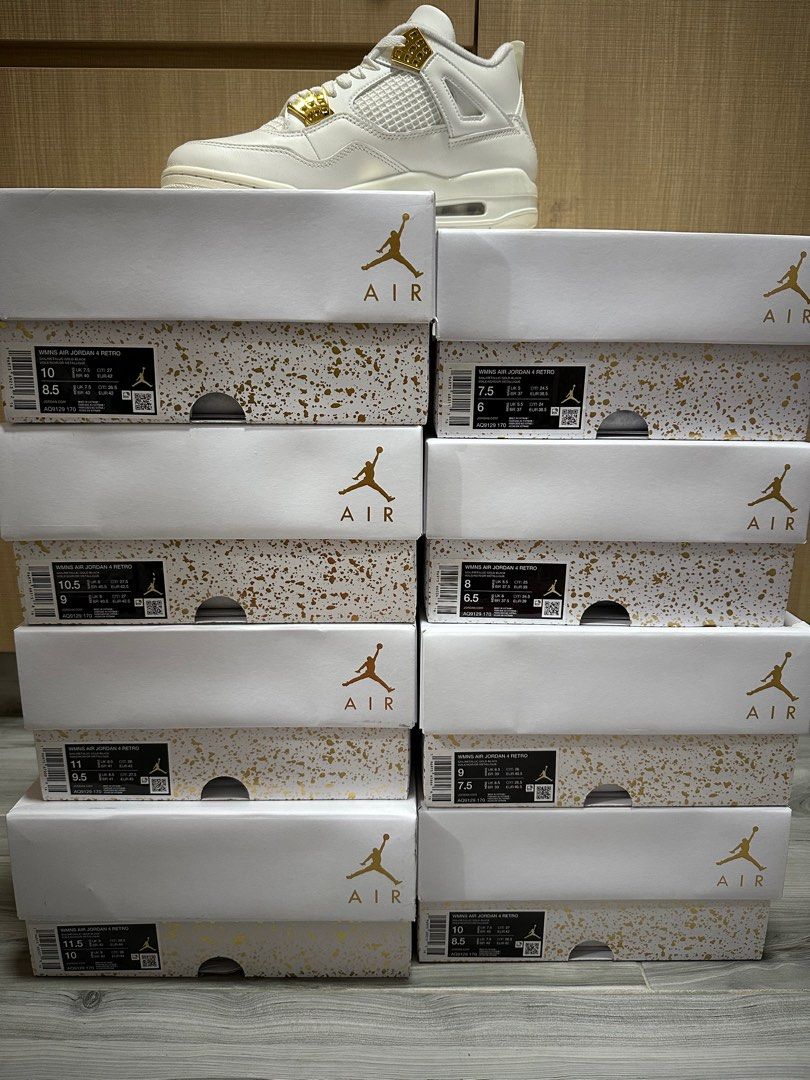 Air jordan retro 8 white and gold outlet