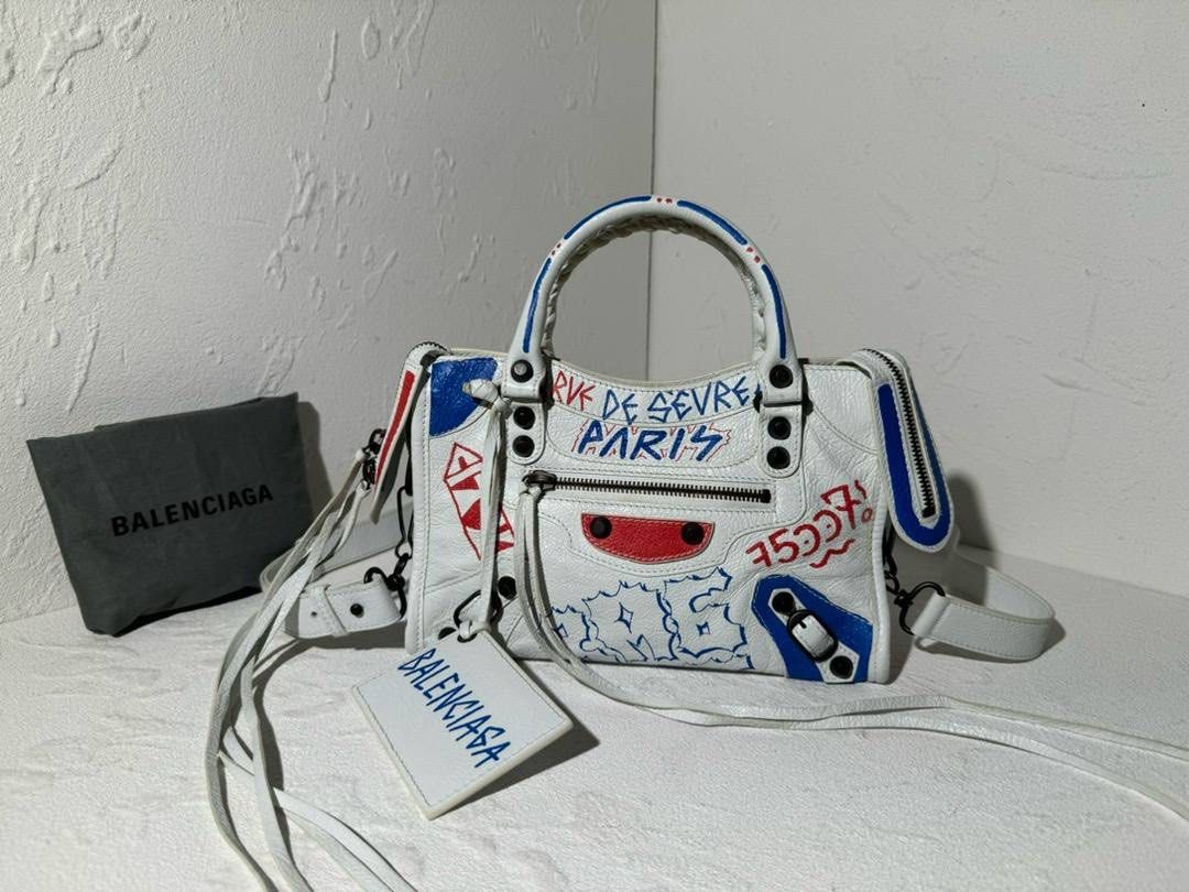 PRE ORDER Preloved Balenciaga Mini Graffiti City Bag