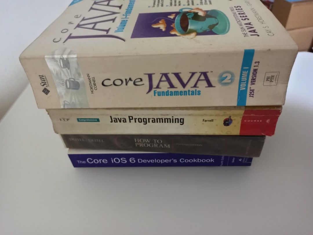 Programming books (Category: Textbooks) located in Singapore. Submitted by kiwoo1101 (Listing ID 1290995521, Image 1). Description: Clearing random assortment of programming books $3 each. $6 for the whole lot. UPDATE Java books sold. Only 2 books left.