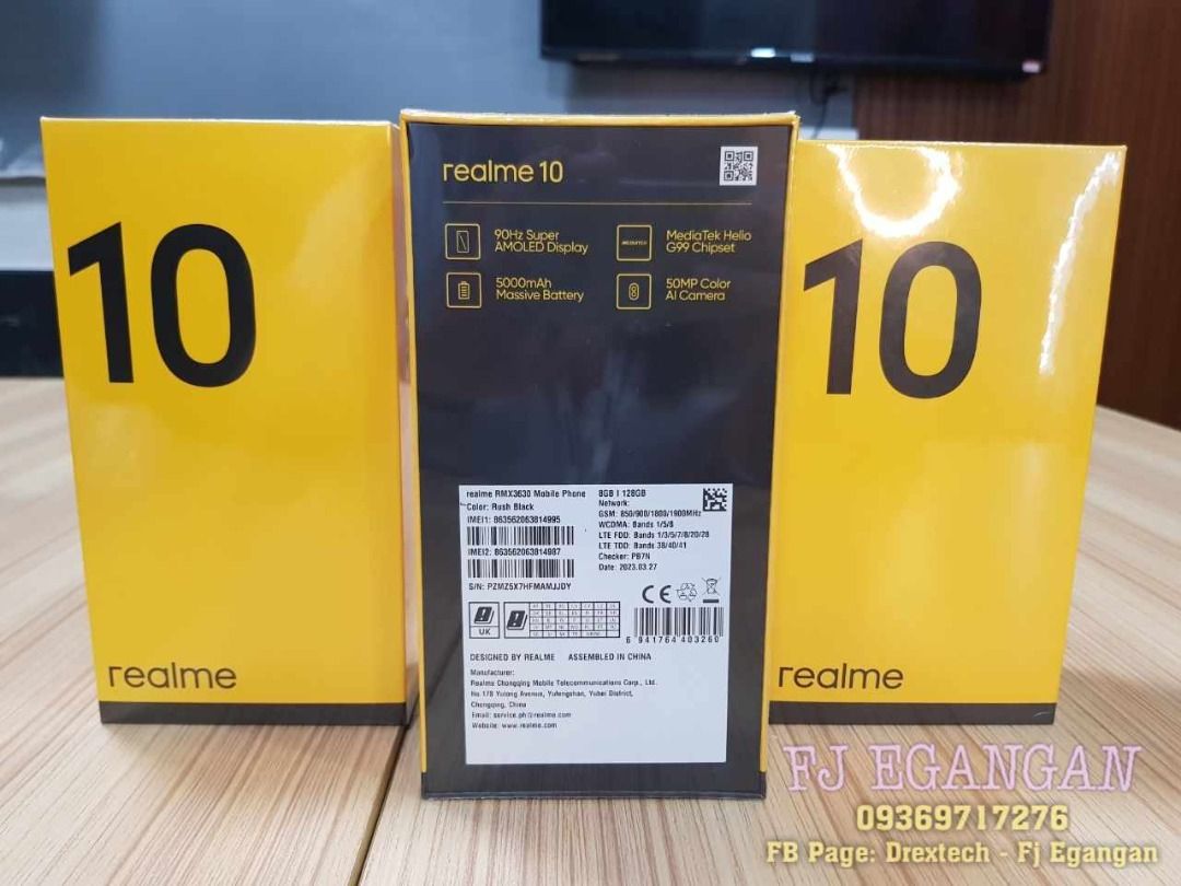 Realme Mobile Phones | Brandnew (Category: Realme) located in Pasig City. Submitted by fjEgangan (Listing ID 1290985922, Image 3). Description: Realme Mobile Phones | Brandnew Prices: 📱Realme C30s (3+64gb) RMX3690 - Stripe Black @ 5,150.00 📱Realme C53 (6+128gb) RMX3760 - Mighty Black @ 7,950.00 📱 Realme C10 (8+128gb) RMX3630 - Rush Black @ 10,950.00 💯 Brand new and original 💯 Sealed 💯 Authorized Dealer 💯 1 year warranty Available same day 